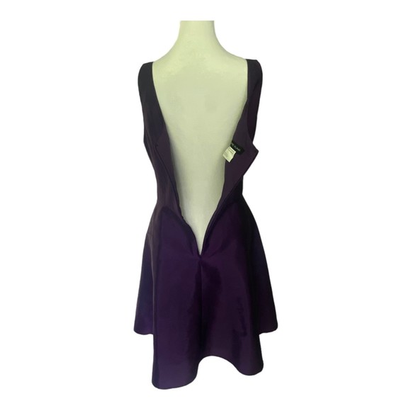 Alfred Sung Dress D624 Size 14 Majestic Purple Pocket Prom Cocktail Party Dress - Picture 9 of 13